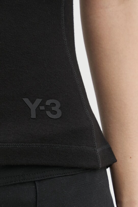 Y-3 top in cotone Fitted Tank Top nero JD1766