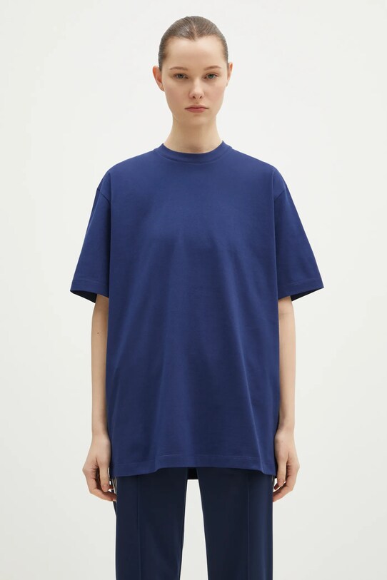 Дрехи Памучна тениска Y-3 Graphic SS Tee JM7816 тъмносин