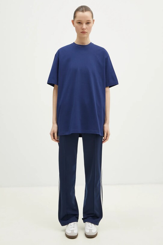 Памучна тениска Y-3 Graphic SS Tee JM7816 тъмносин
