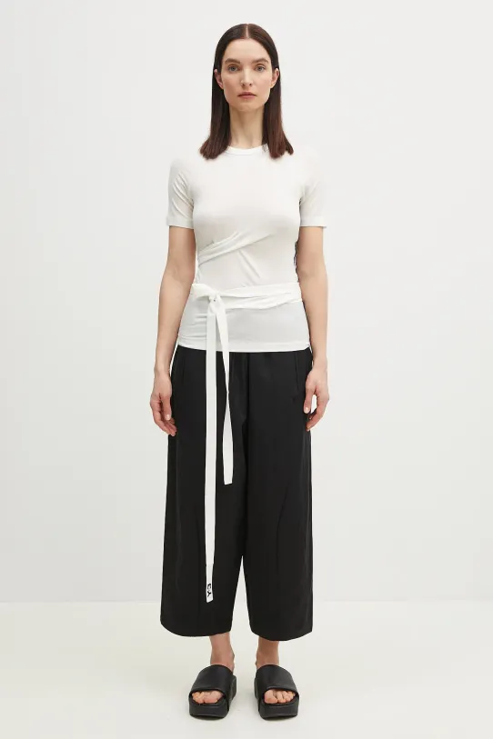 Μπλουζάκι Y-3 TNCL SS Tee slim λευκό JM7854