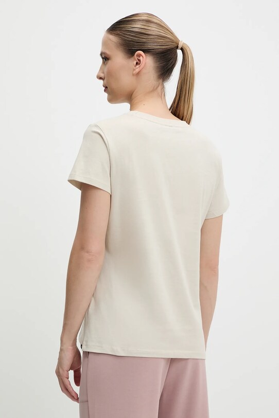 Odzież Didriksons t-shirt bawełniany INGARÖ 505542 beżowy