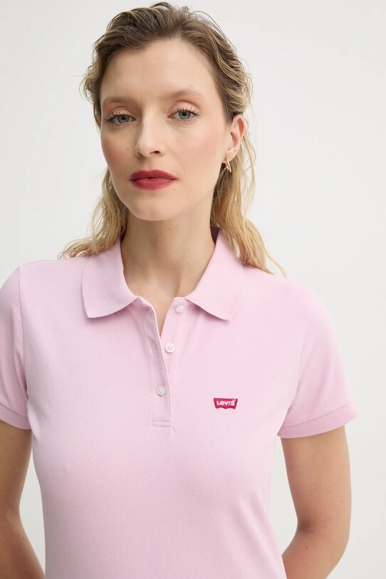 Πόλο Levi's LSE_LEVIS HM POLO ροζ 001F2