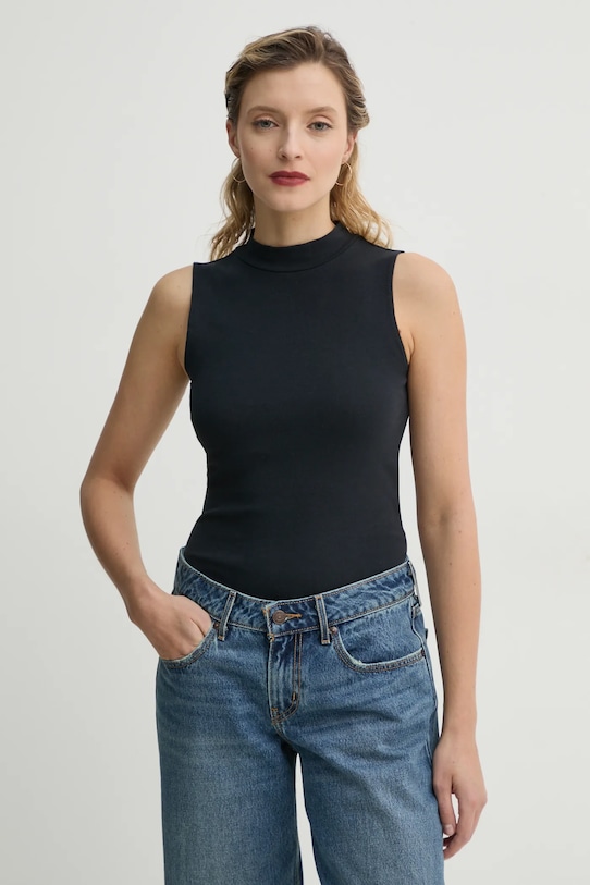 Levi's top EFFORTLESS TANK pozostałe czarny 001J9