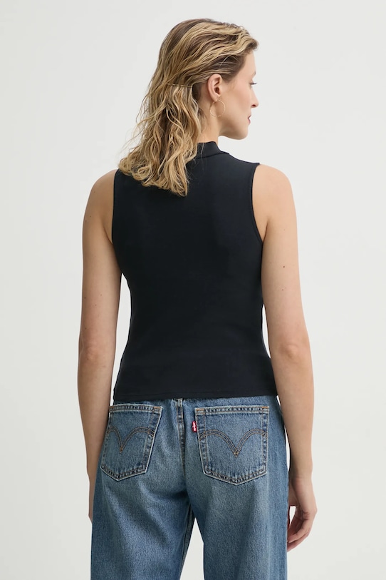 Odzież Levi's top EFFORTLESS TANK 001J9 czarny