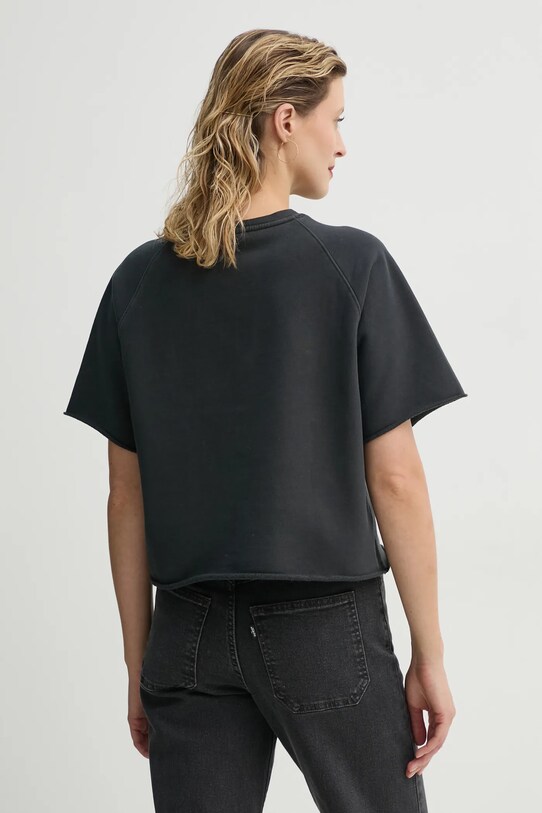 Îmbrăcăminte Levi's tricou din bumbac GR DIANA SS SWEATSHIRT 001JX gri