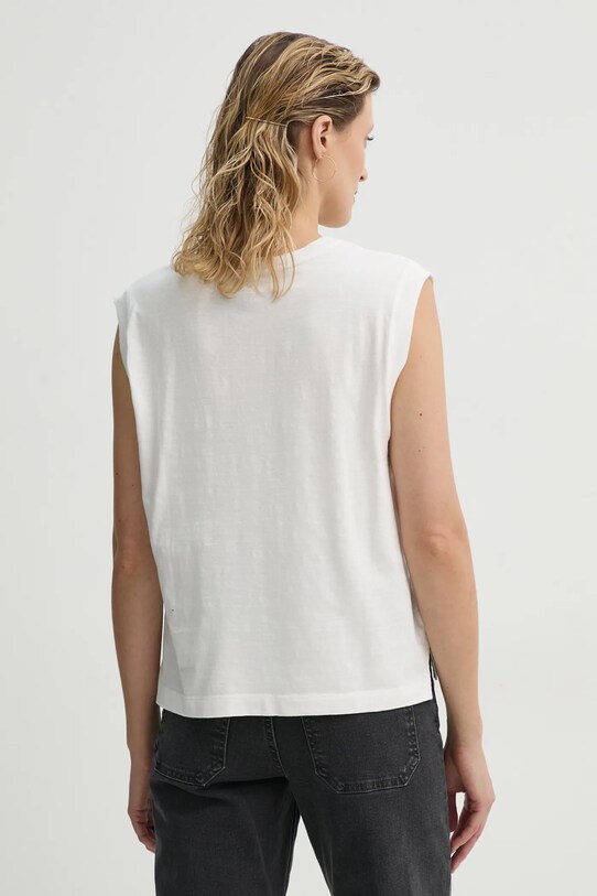 Odzież Levi's top bawełniany GR BOXY TANK 001MW biały