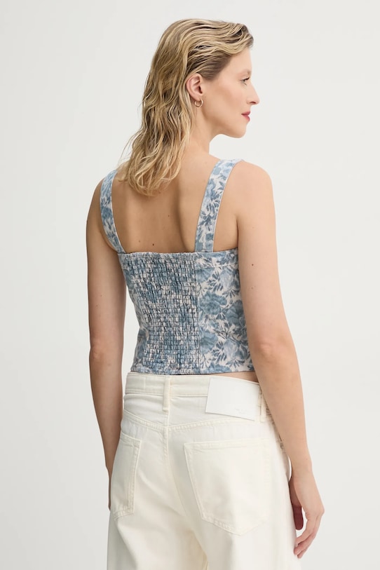 Oblečenie Blúzka Levi's SCULPTED BUSTIER 001W4 modrá