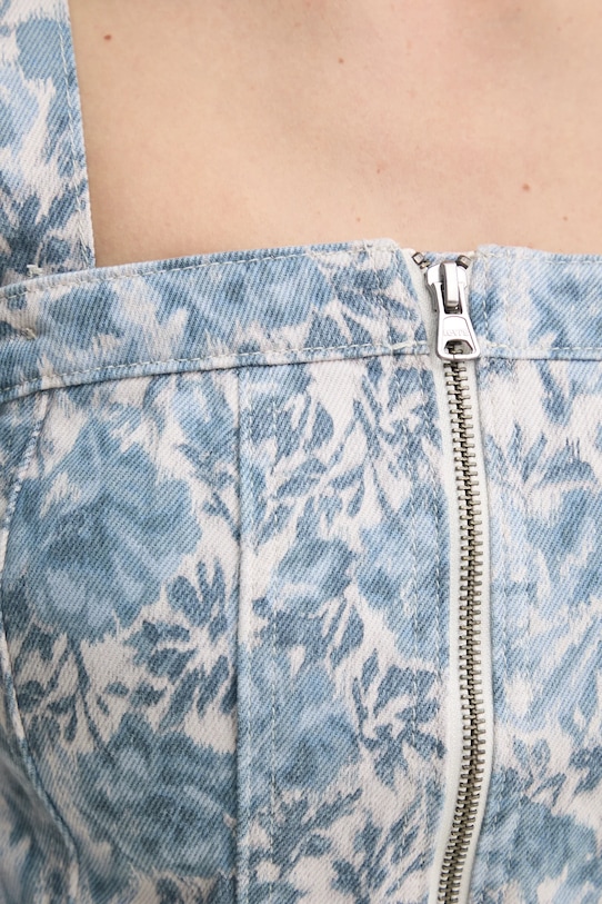 Blúzka Levi's SCULPTED BUSTIER 001W4 modrá