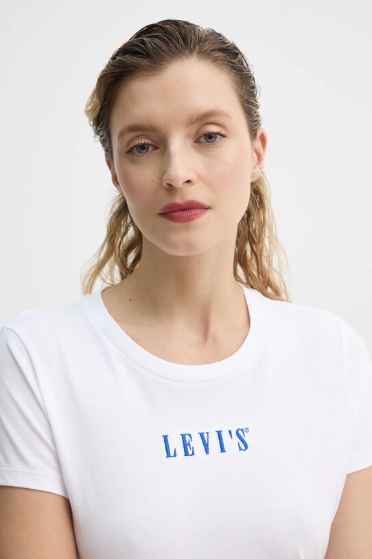 Bavlnené tričko Levi's THE PERFECT TEE biela 17369.