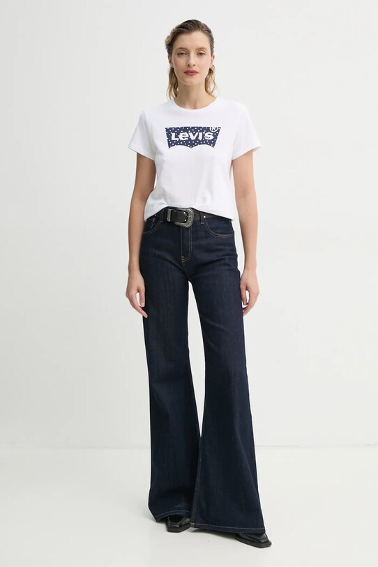 Bavlnené tričko Levi's THE PERFECT TEE 17369. biela SS25