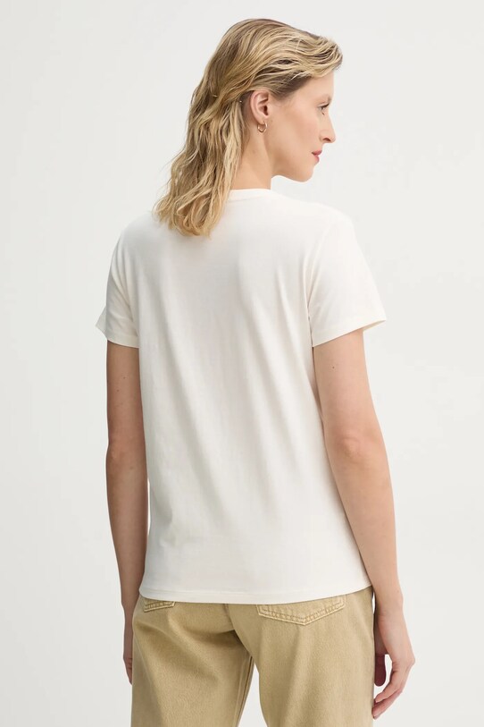 Oblečenie Bavlnené tričko Levi's THE PERFECT TEE 17369. béžová