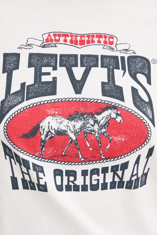 Levi's tricou din bumbac THE PERFECT TEE 17369. bej
