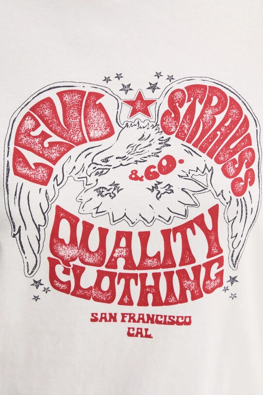 Levi's tricou din bumbac THE PERFECT TEE 17369. bej