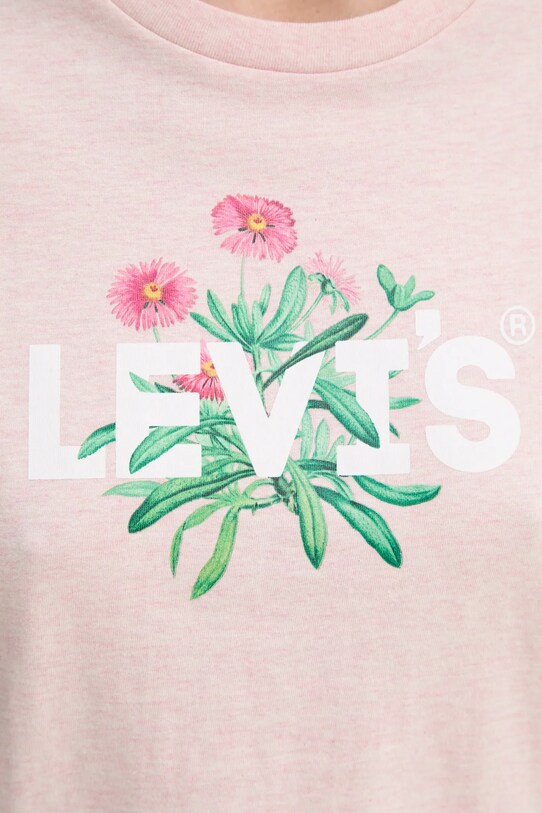 Levi's tricou din bumbac THE PERFECT TEE 17369. roz