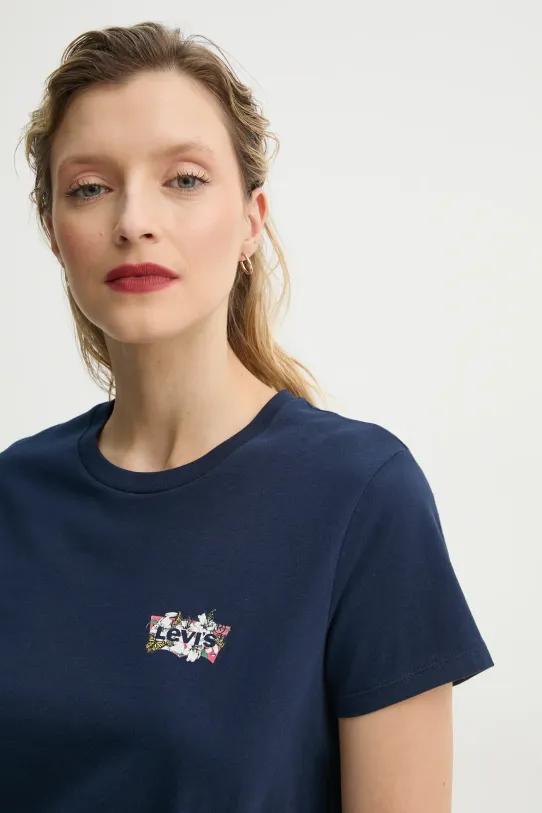 Levi's t-shirt in cotone THE PERFECT TEE blu navy 17369.