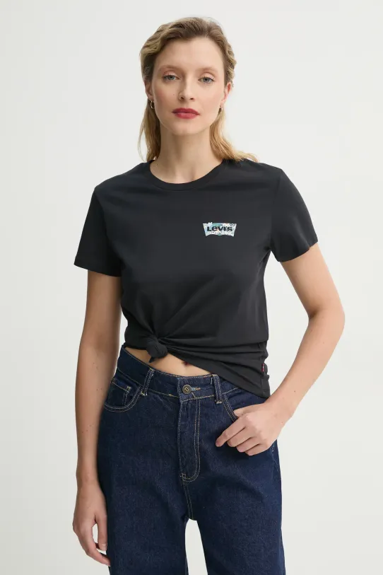 Levi's t-shirt bawełniany THE PERFECT TEE czarny 17369.