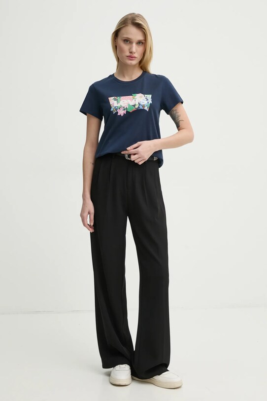 Levi's t-shirt bawełniany LSE THE PERFECT TEE A2086 granatowy SS25