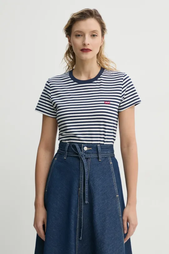 Levi's tricou din bumbac LSE_PERFECT TEE curele bleumarin A3116