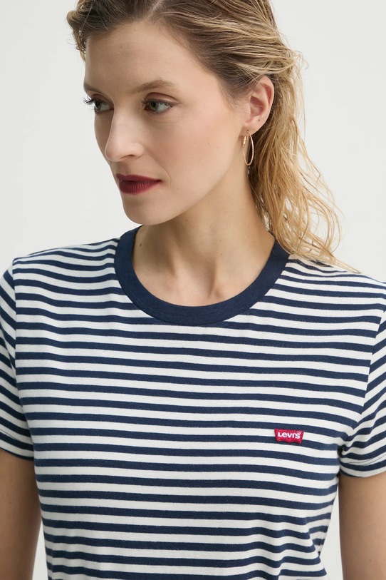Levi's tricou din bumbac LSE_PERFECT TEE bleumarin A3116