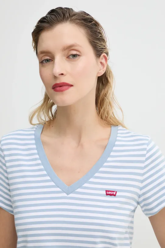 Levi's t-shirt in cotone LSE_PERFECT VNECK blu A3170