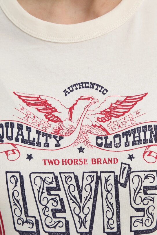 Levi's t-shirt in cotone GRAPHIC ICONIC TEE A8802 beige