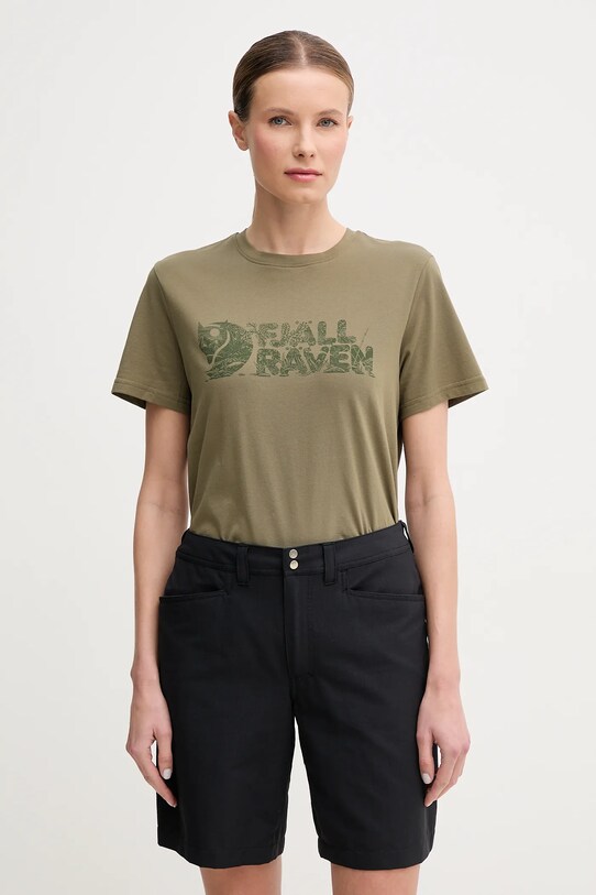 Спортивная футболка Fjallraven Lush regular зелёный F14600165