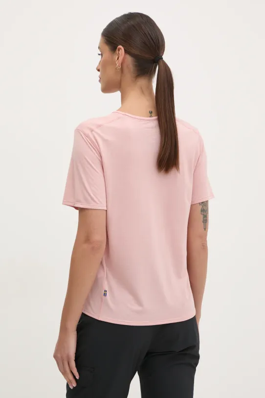 Odzież Fjallraven t-shirt sportowy Abisko Lite F14600203 różowy