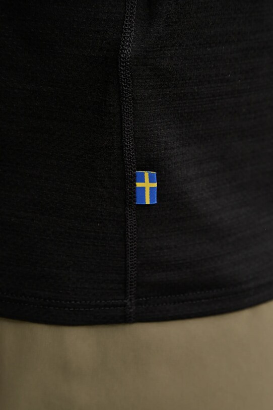 Fjallraven t-shirt sportowy Abisko Lite F14600203 czarny