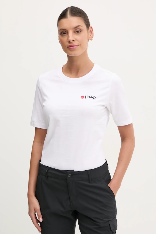 Abbigliamento Fjallraven t-shirt Hoja F14600204 bianco