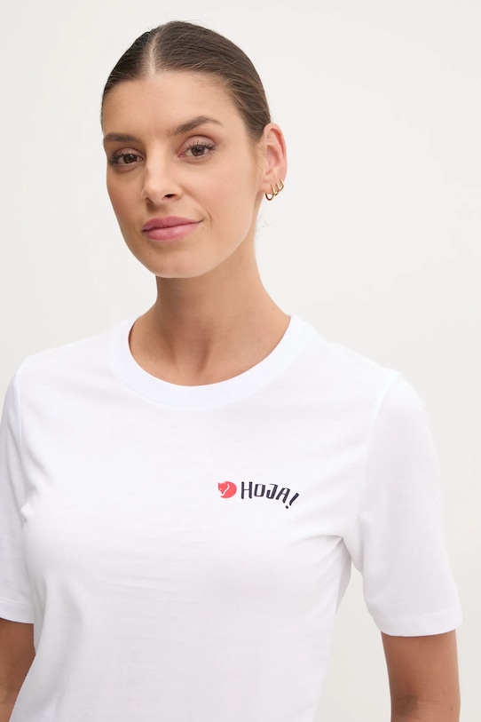 Fjallraven t-shirt Hoja bianco F14600204