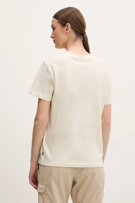 Odzież Fjallraven t-shirt Hemp Blend Out Here F14600215 beżowy
