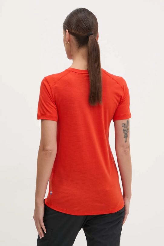 Îmbrăcăminte Fjallraven tricou sport Abisko Wool Fox F84118 portocaliu