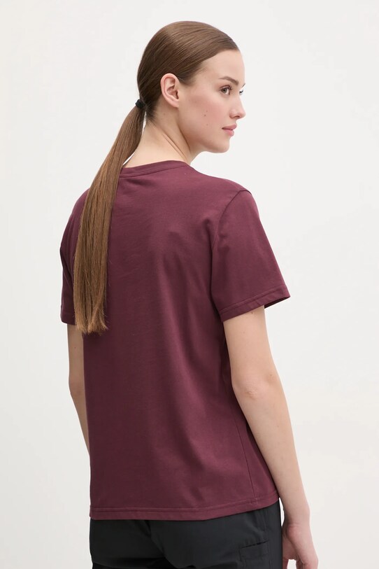 Odzież Fjallraven t-shirt sportowy Fjällräven Logo F87146 bordowy