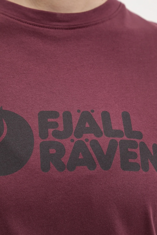Fjallraven t-shirt sportowy Fjällräven Logo F87146 bordowy