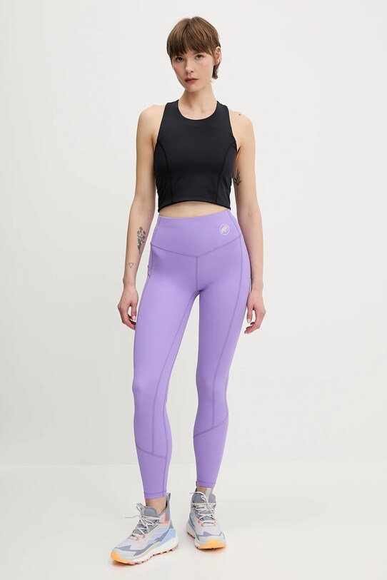 Športový top Mammut Massone 1017.06480 čierna SS25