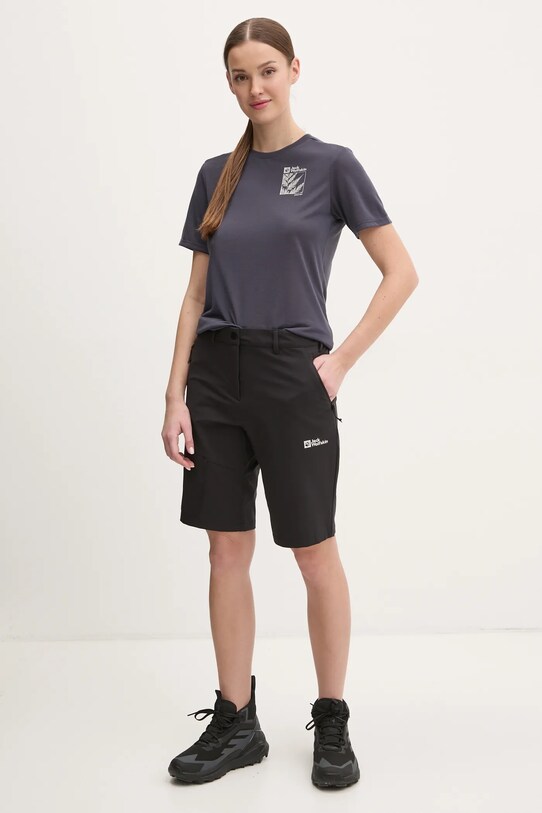 Αθλητικό μπλουζάκι Jack Wolfskin Vonnan Graphic A63953 μπλε AW25