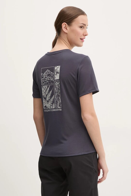 Ρούχα Αθλητικό μπλουζάκι Jack Wolfskin Vonnan Graphic A63953 μπλε