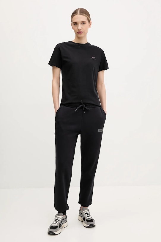 Napapijri tricou din bumbac S-Nina NP0A4H879411 negru SS25