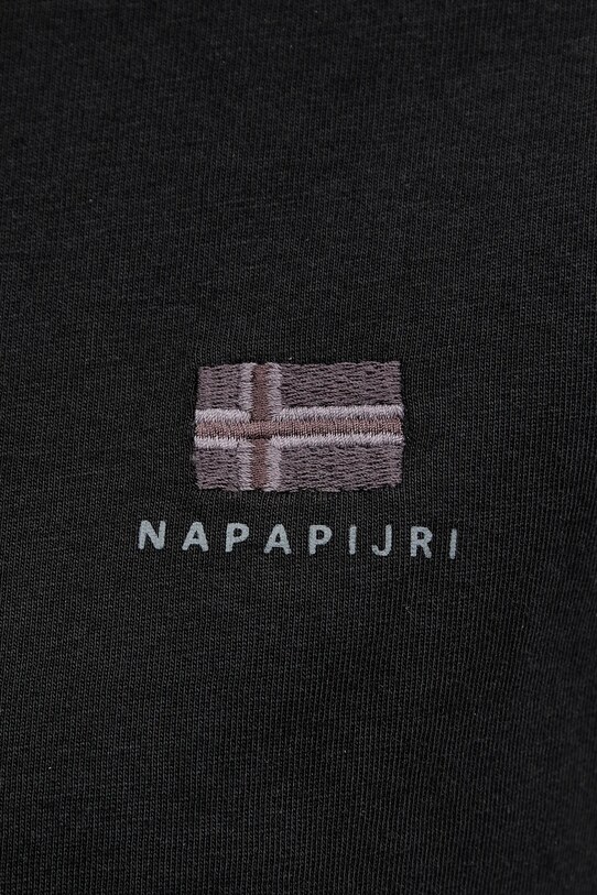 Napapijri t-shirt bawełniany S-Nina NP0A4H879411 czarny