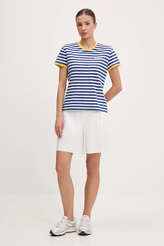 Памучна тениска Napapijri S-Baie NP0A4ILBSA91 бял SS25