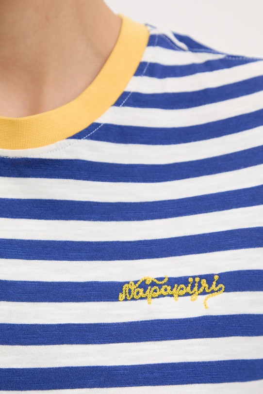 Памучна тениска Napapijri S-Baie NP0A4ILBSA91 бял