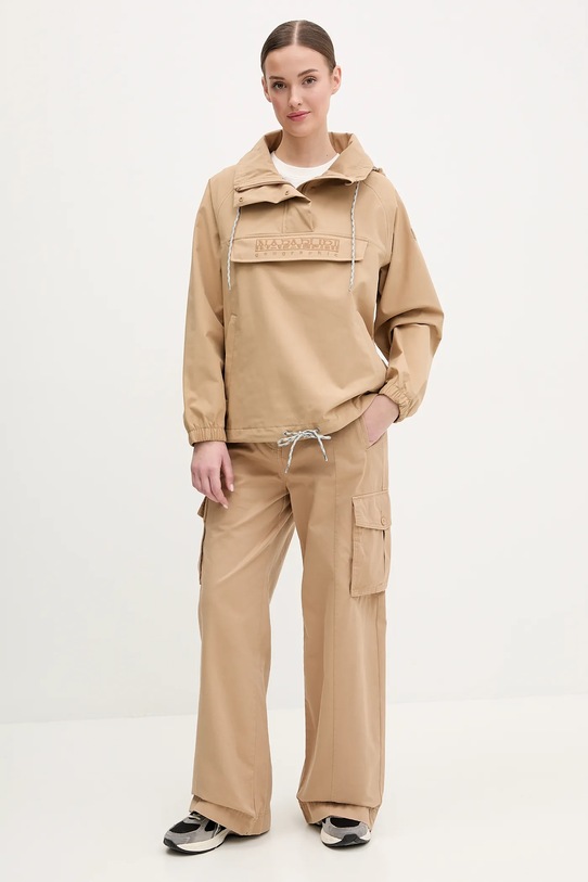 Napapijri tricou din bumbac S-Fete NP0A4IFX2061 bej SS25