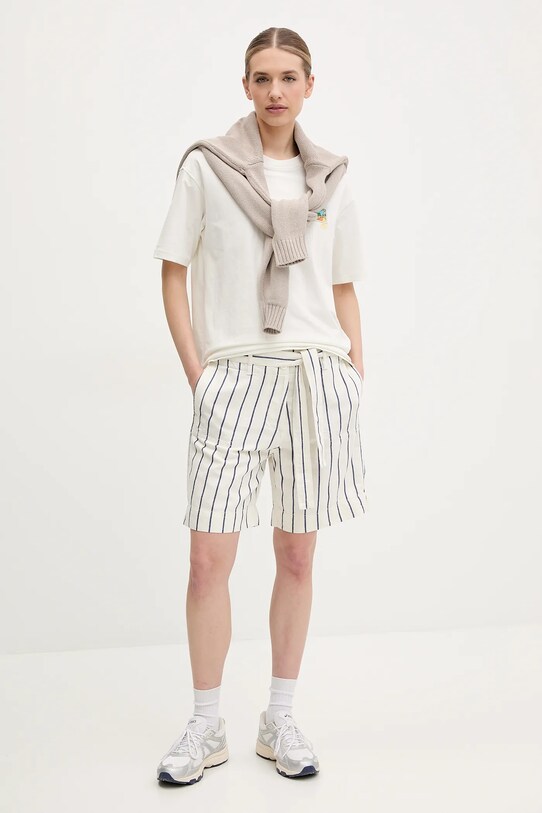 Pamučna majica Napapijri S-Nice NP0A4IG42061 bijela SS25