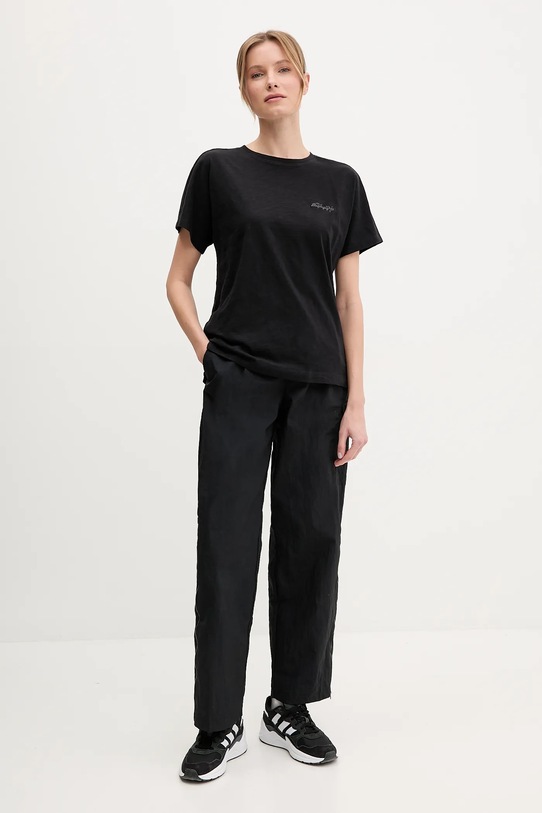 Napapijri tricou din bumbac S-Eclair NP0A4IFZ9411 negru SS25