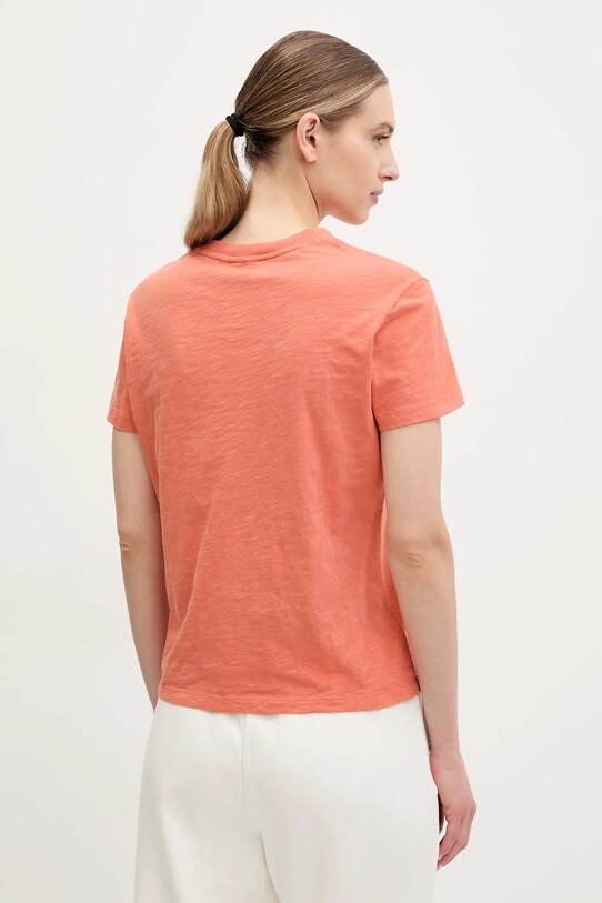 Îmbrăcăminte Napapijri tricou din bumbac S-Eclair NP0A4IG1A691 portocaliu