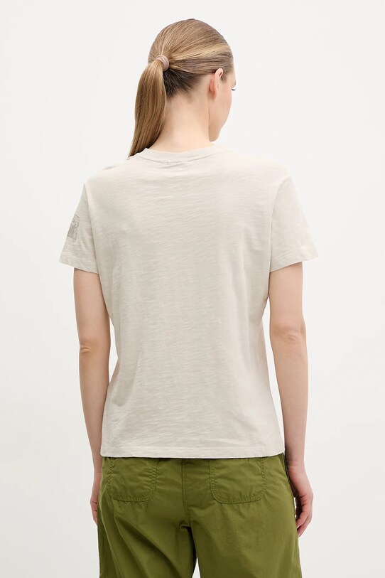 Odzież Napapijri t-shirt bawełniany S-Eclair NP0A4IG1N901 beżowy