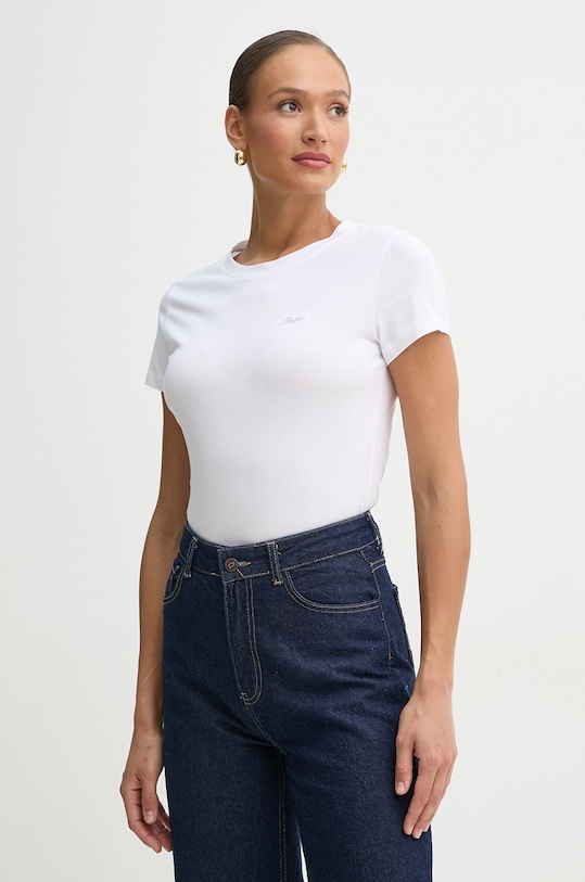 Хлопковая футболка BOSS Orange белый 50536628