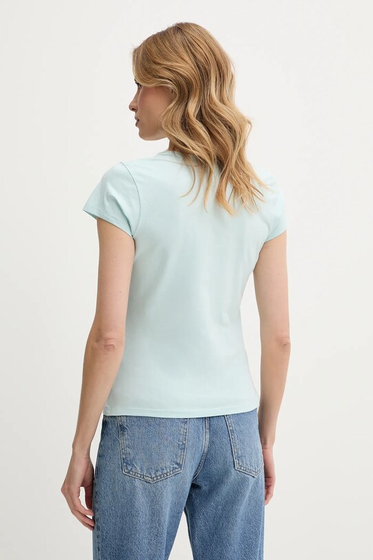 BOSS Orange tricou din bumbac 50540432 turcoaz SS25