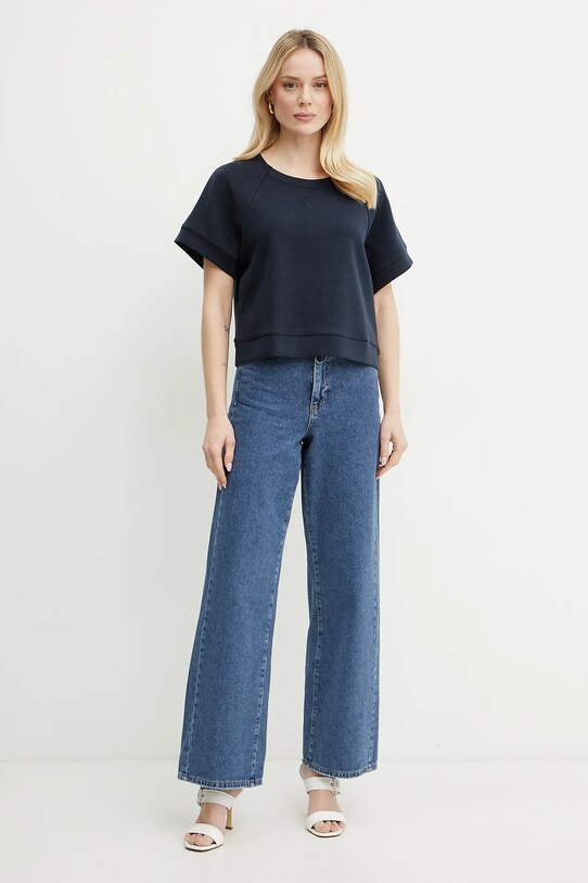 Μπλουζάκι BOSS Orange 50541011 σκούρο μπλε SS25