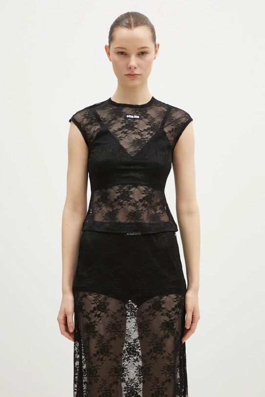 KSUBI top Slim z elastanem czarny WPS25FT003